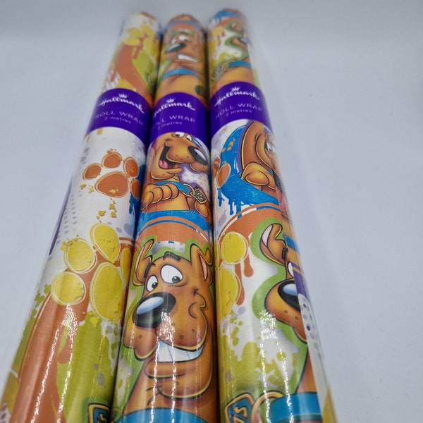 3x2m Hallmark Scooby-Doo wrapping paper, gift wrap