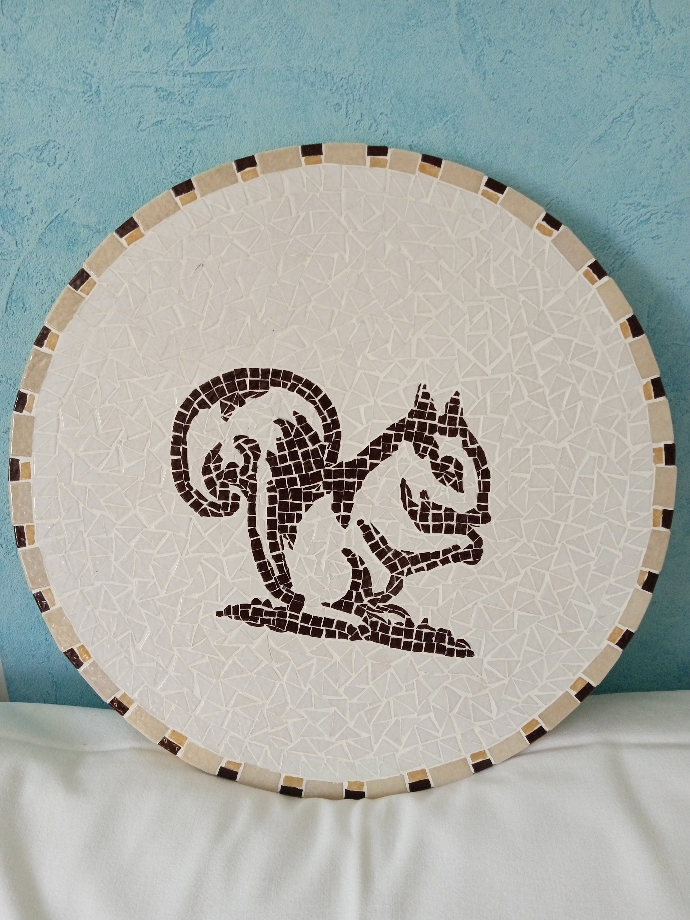 Plateau Tournant , Mosaique Écureuils