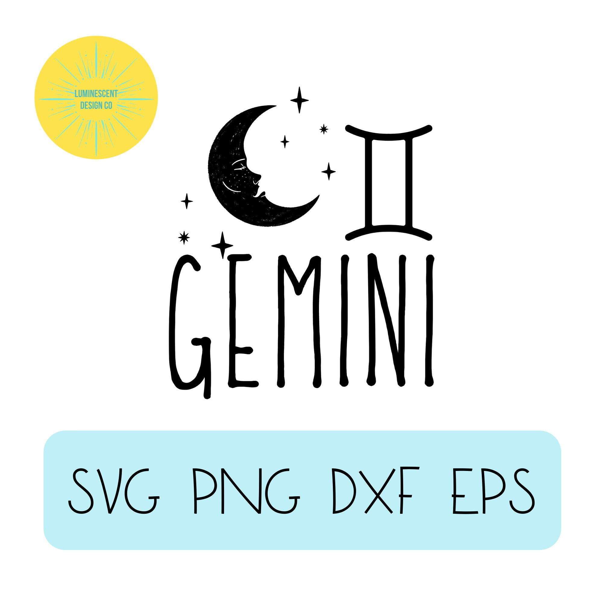 Gemini SVG Astrology PNG Gemini Cut File Gemini Zodiac SVG - Etsy