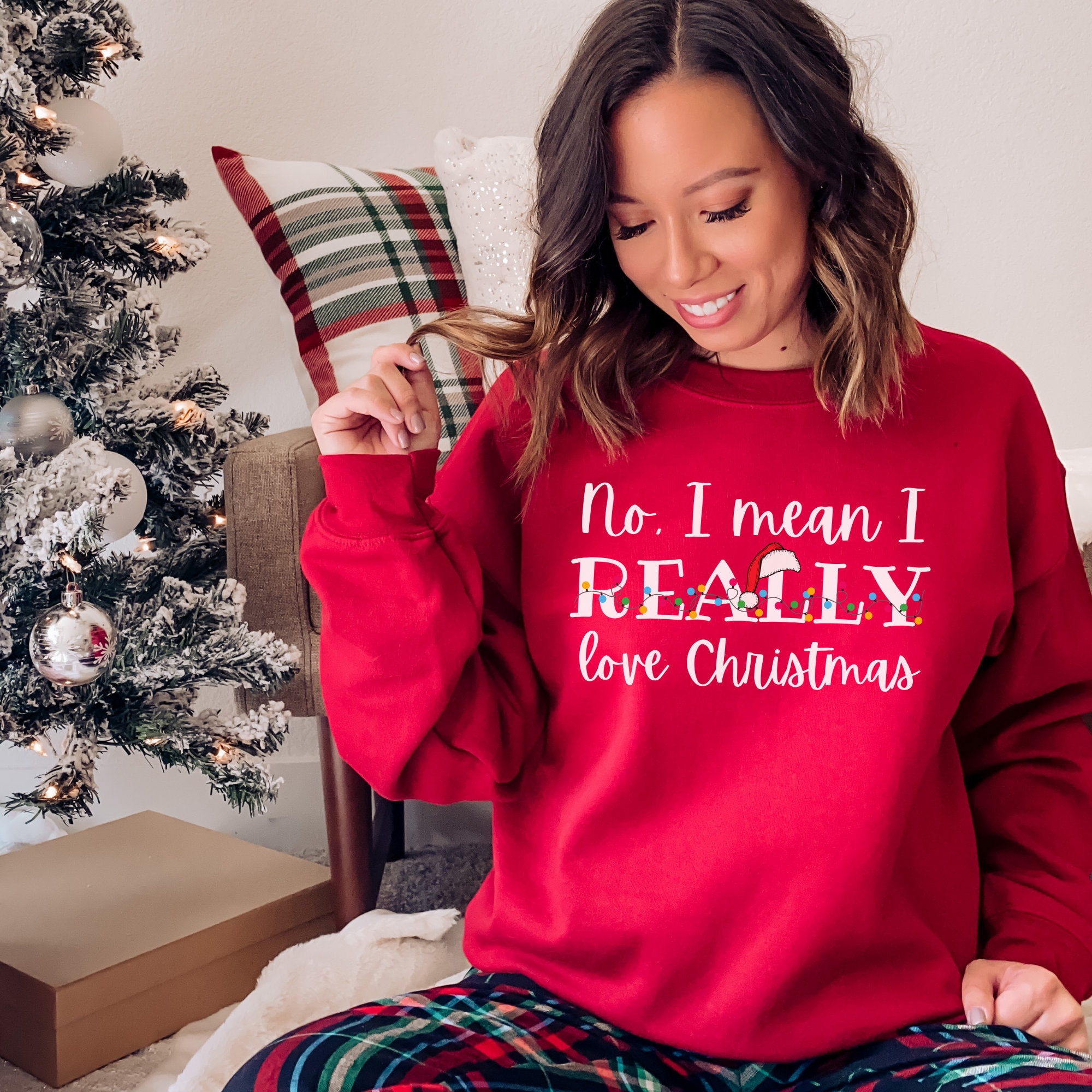 I love top christmas jumper