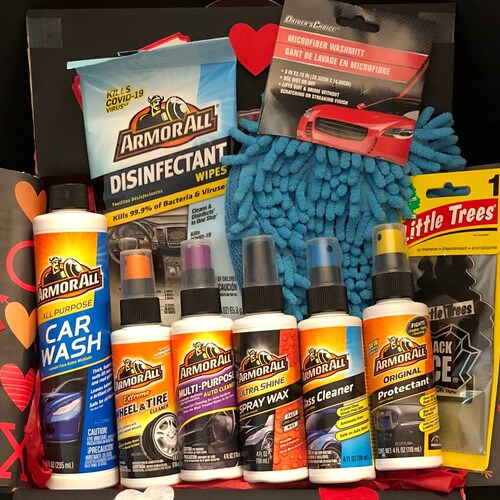 New Car Care Kit Gift Set for Drivers Car Wash Basket Etsy