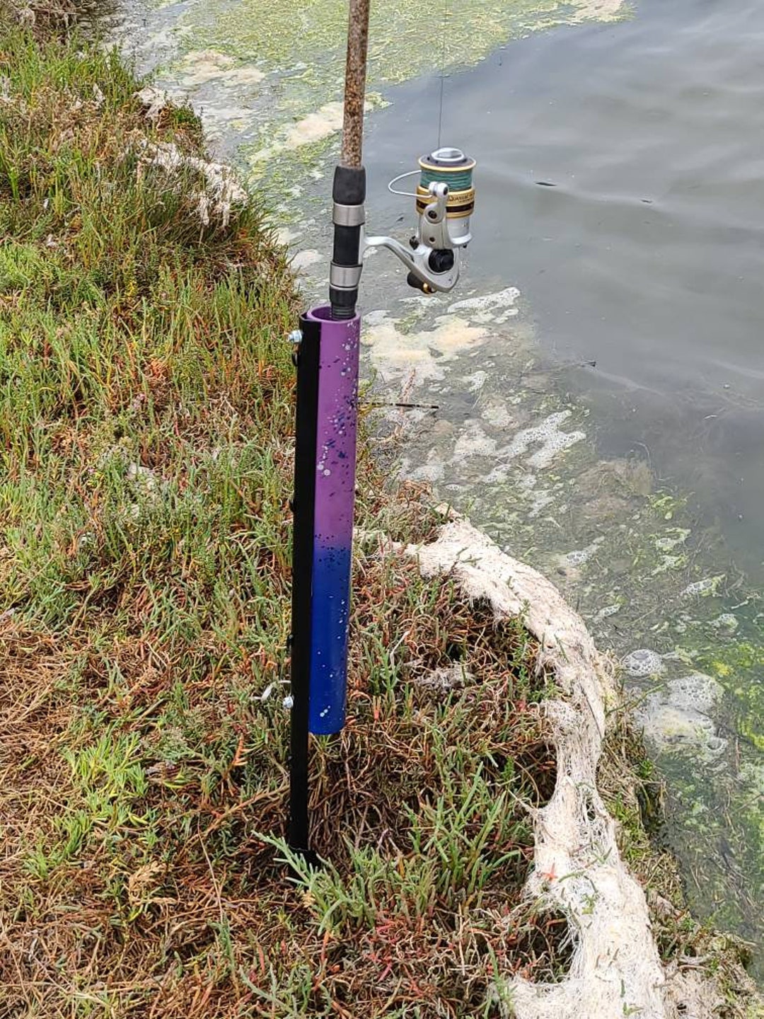 Fishing Rod Ground Holder Etsy