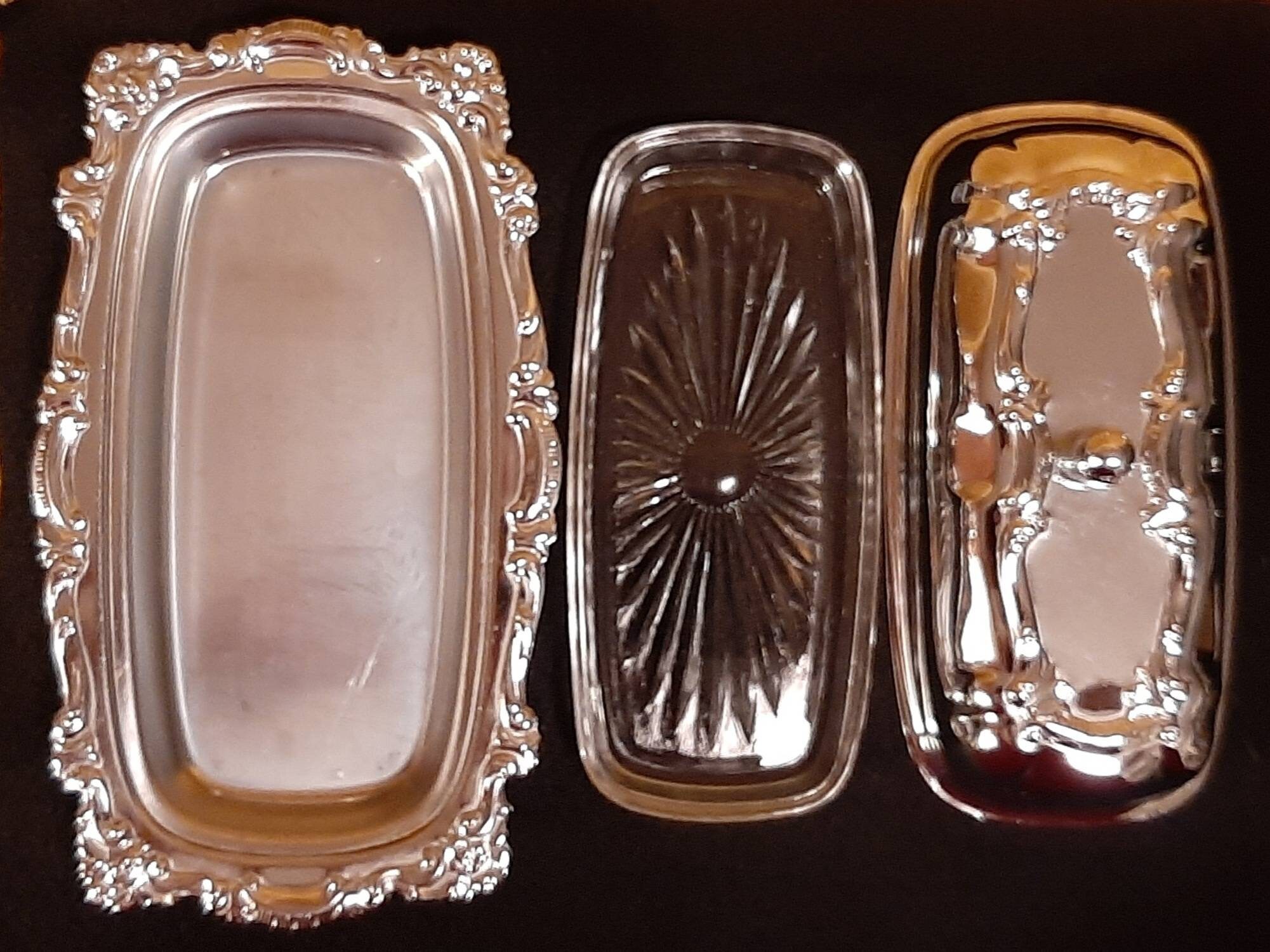 Vintage Butter Dish Stainless Steel and Glass Etsy