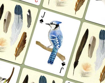 Songbirds of the PNW Playing Cards- Hand Illustrated Watercolor Nature Art Card Deck
