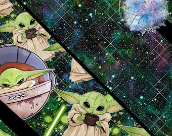 4 Seamless Digital Patterns Stars, Wars, Galaxy, Animal, Cute, Geometric, watercolor, strong, green, night, weird, baby