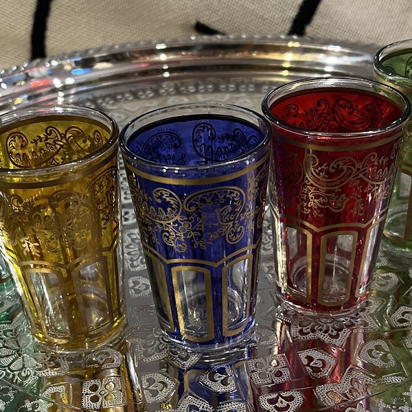 Moroccan Tea Glass Set Etsy