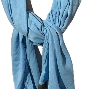Moroccan Blue light scarf - Moroccan Tuareg blue scarf -Light blue turban scarf -