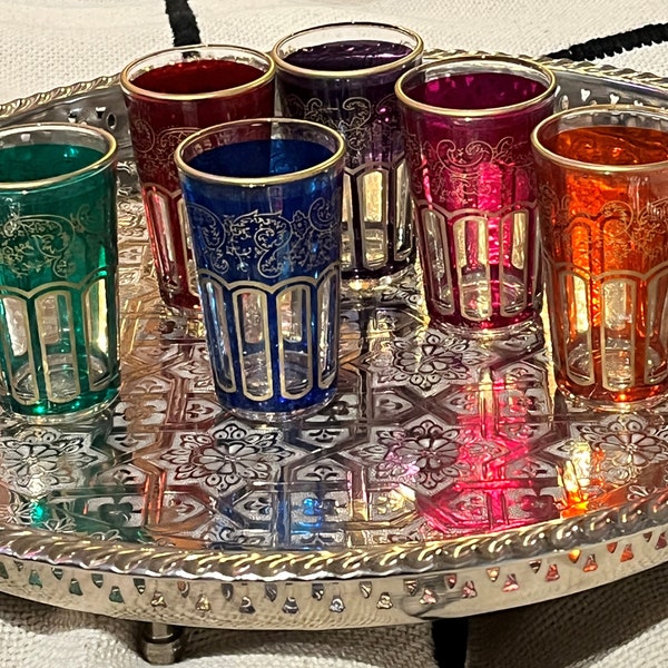 Moroccan Tea Glasses Etsy