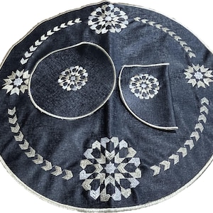 Moroccan cover tray - Moroccan handle teapot  and placemat