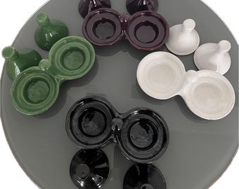 Moroccan Double Tagine Spice Holder: Condiment Server