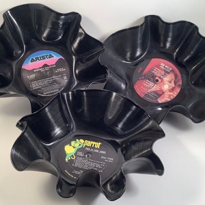 Tom Jones, Whitney Houston, Bob Welch, three record bowl set