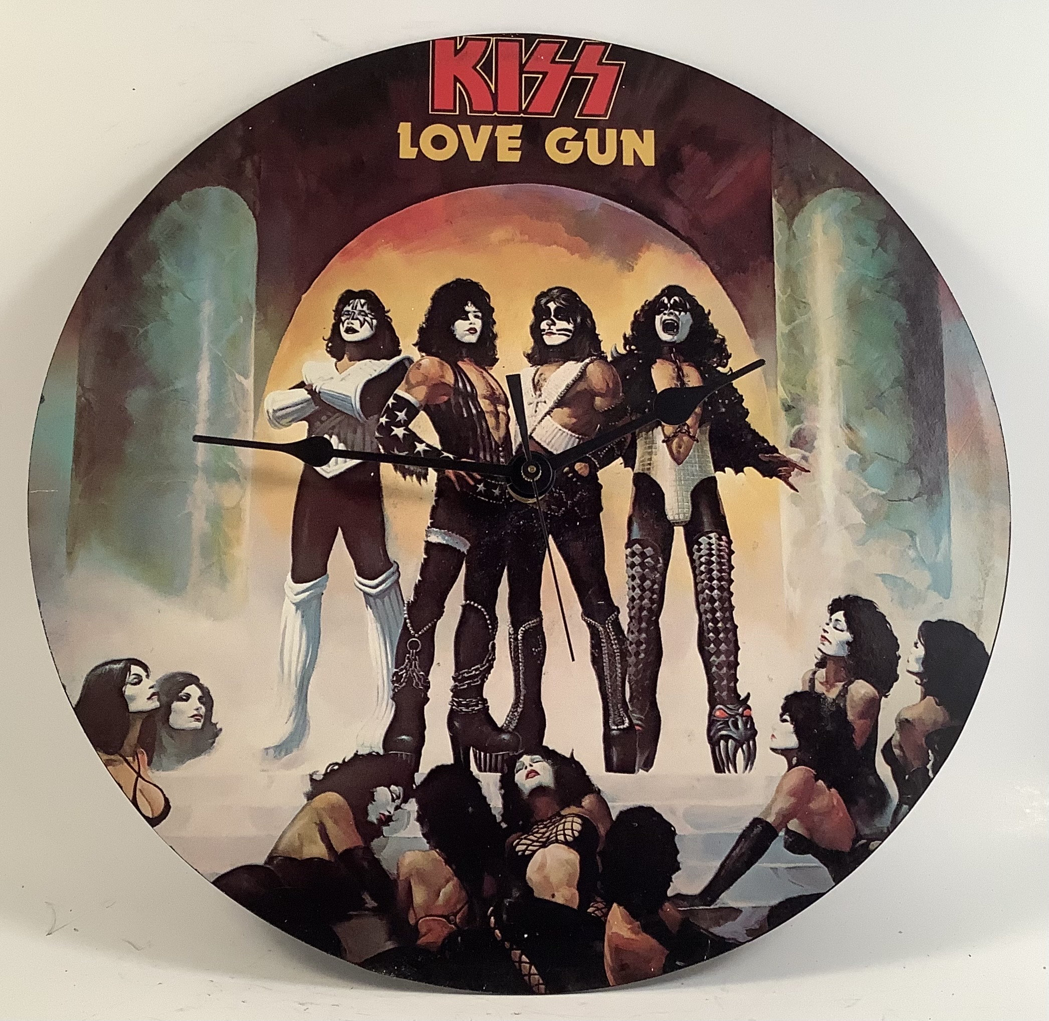 Kiss “love Gun” 33 1/3 Album Cover Clock - Etsy