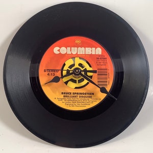 Bruce Springsteen “Brilliant Disguise” 45 record clock