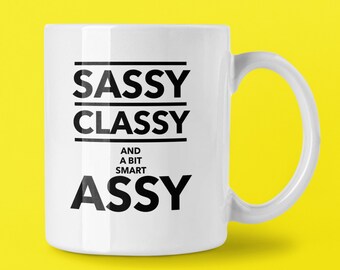Caneca atrevida, elegante e um pouco inteligente, presente sarcástico engraçado de qualidade premium de 11 onças
