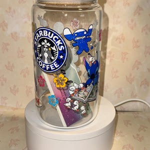 Stitch Libby glasmugg, Stitch-mugg, kaffekopp, Libby glasburk bild 4