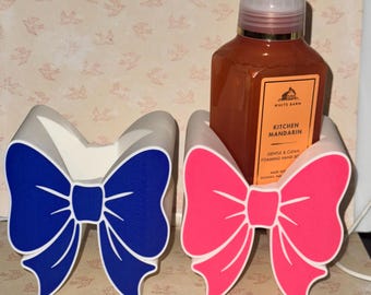 3D-geprinte zeephouder met strik past op Bath & Body Works schuimende handzeep, bad- en zeephouder met strik