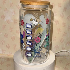 Stitch Libby glasmugg, Stitch-mugg, kaffekopp, Libby glasburk bild 3