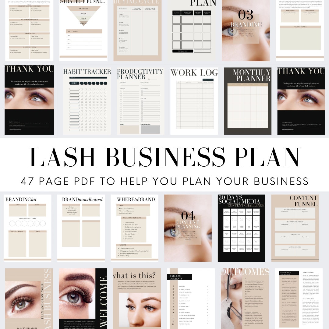 lash extensions business plan