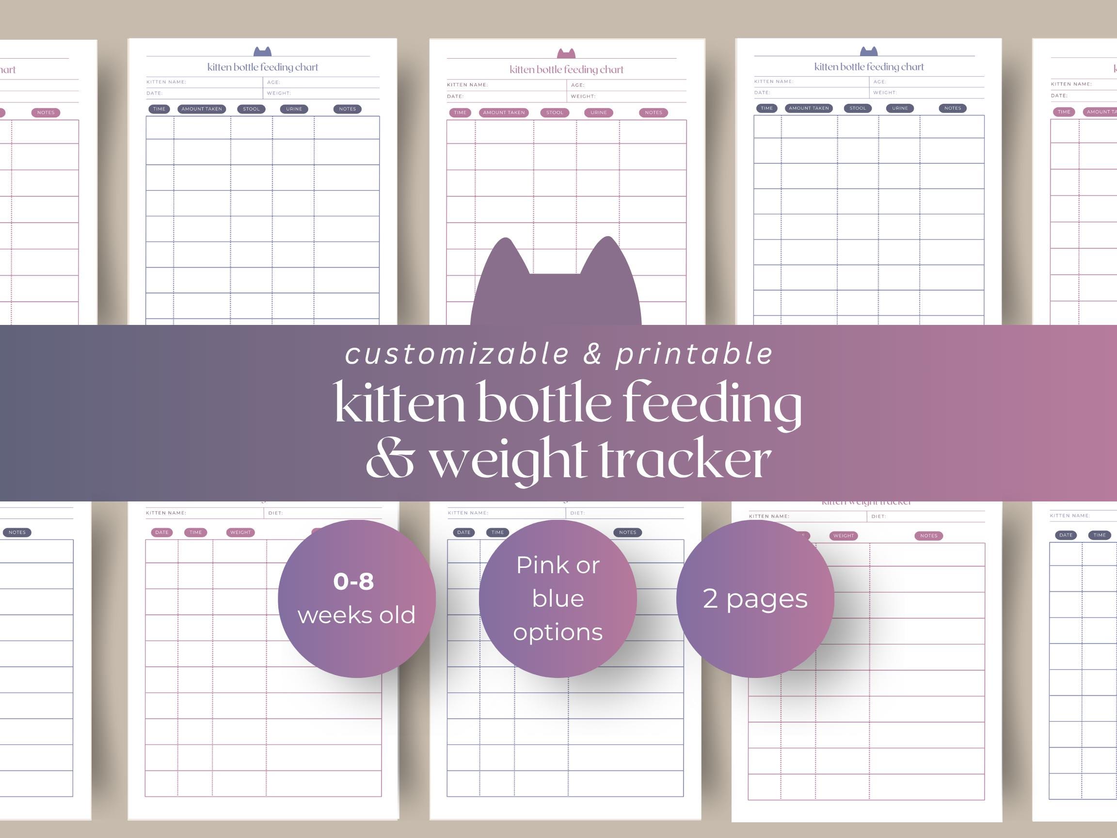 Feeding Schedule What Do You Bottle Feed Kittens Feeding Chart How