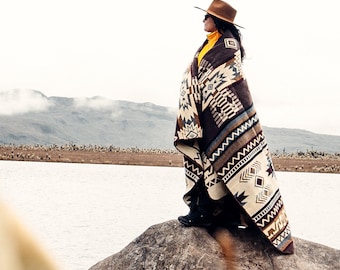 BIG PENDLETON Home Collection Grand Canyon Sherpa Fleece Blanket Throw 100x 96 Etsy Canada