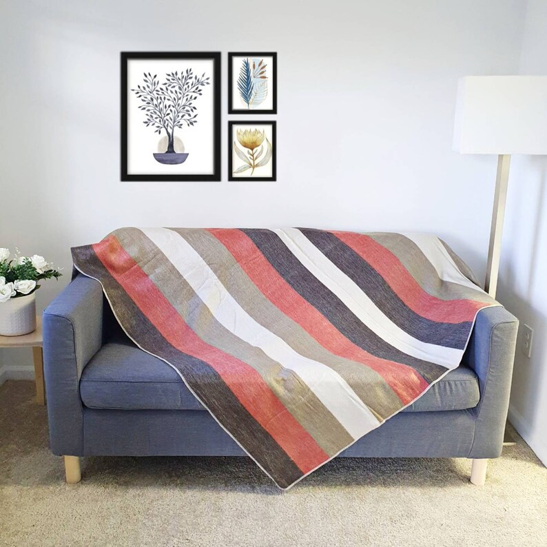 Alpaca Wool Blanket Queen Size Handmade Blanket Unique Etsy