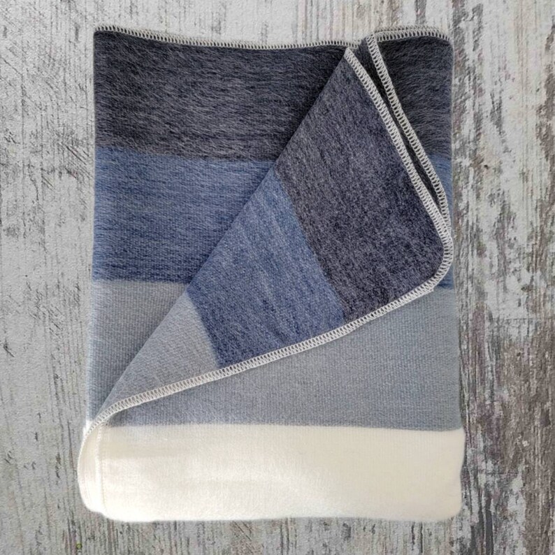 Alpaca Wool Blanket Queen Size Handmade Blanket Unique Etsy