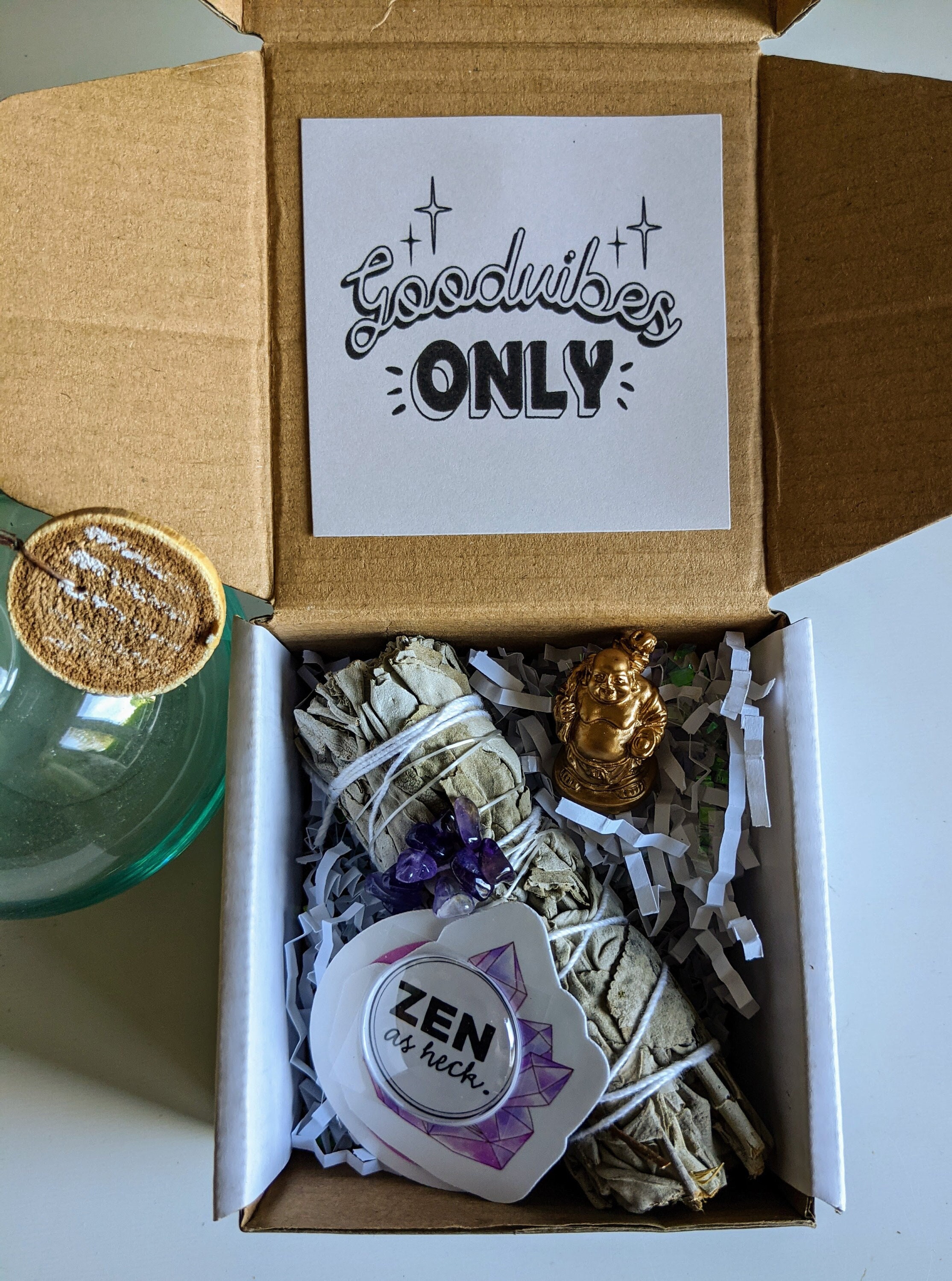 Good Luck Gift Box Good Vibes Healing Box Friendship Box Etsy