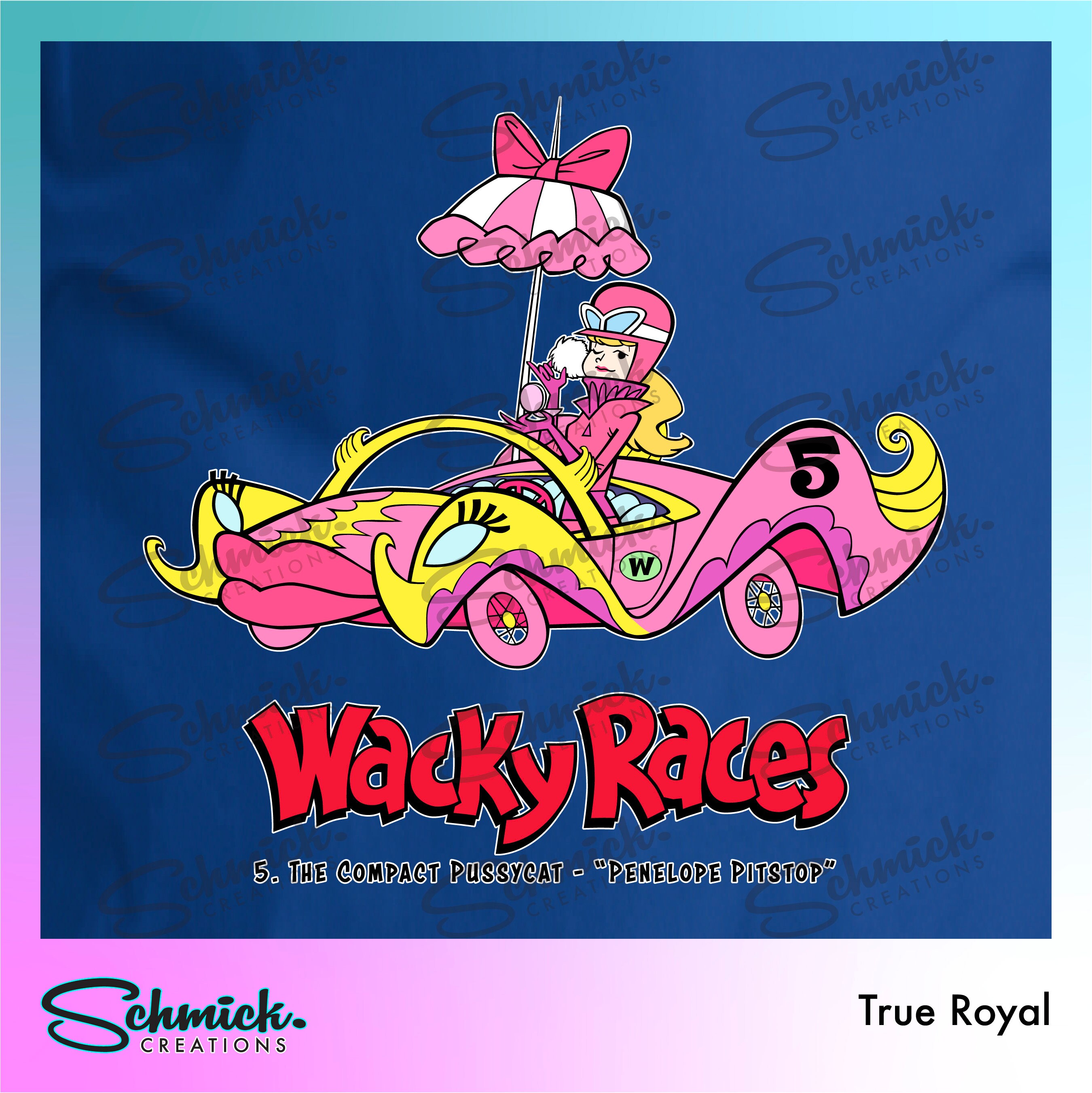 Wacky Races T-Shirt | Penelope Pitstop Tee | Compact Pussycat | 60s ...