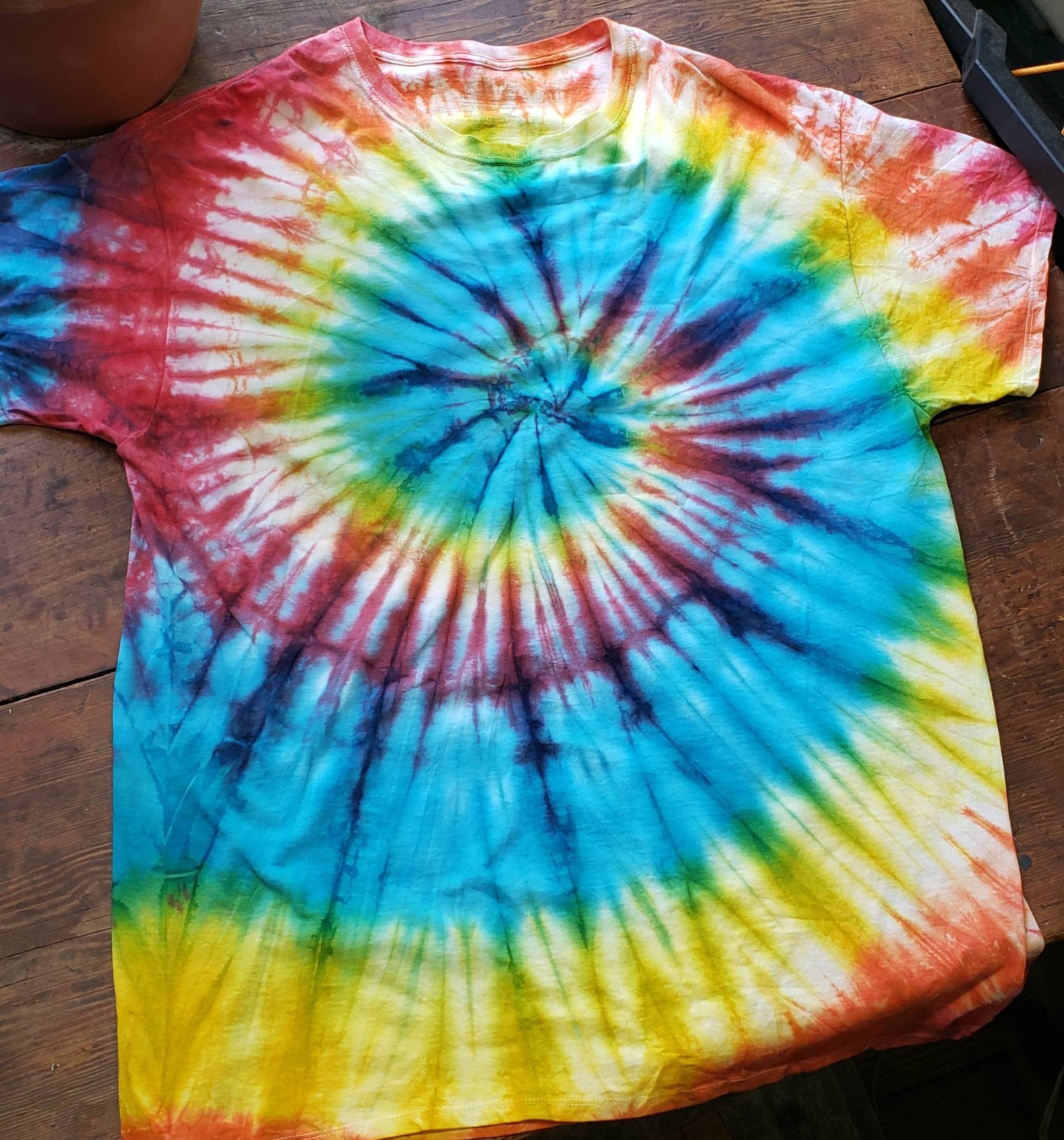 Tie Dye Shirt Rainbow2X Etsy