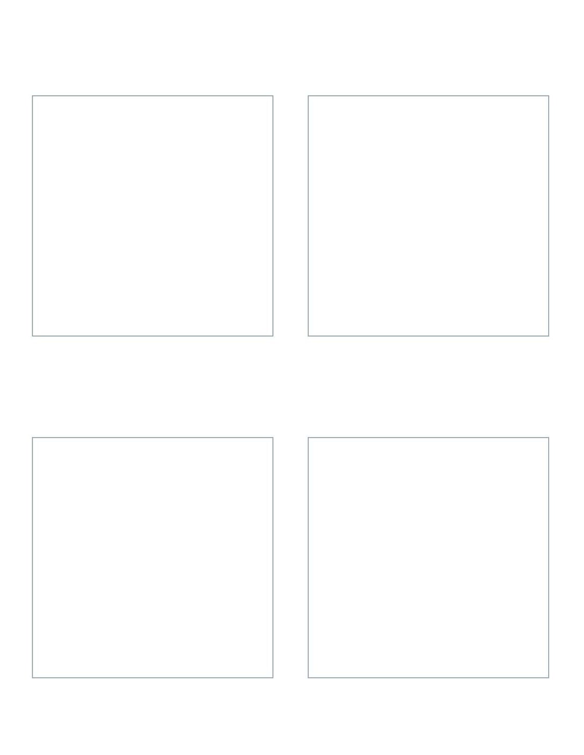 3.5 Inch Square Template Blank Template PNG JPG - Etsy