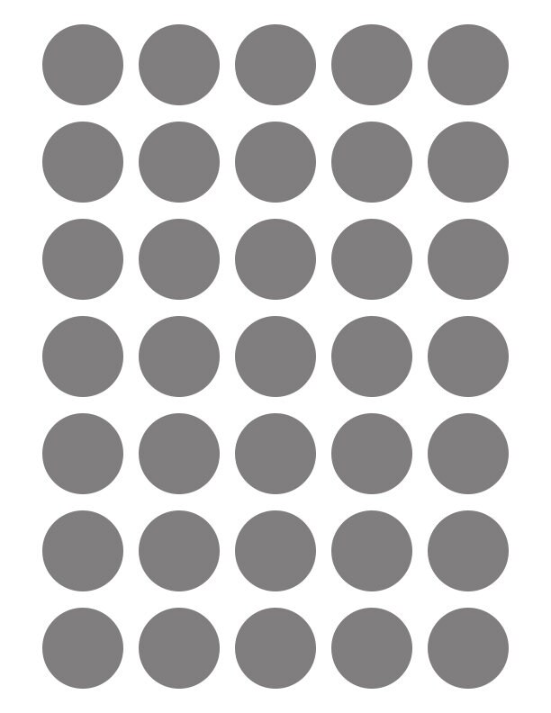1.25 Inch Circle Template Blank Template SVG PNG JPG Graphic Design ...