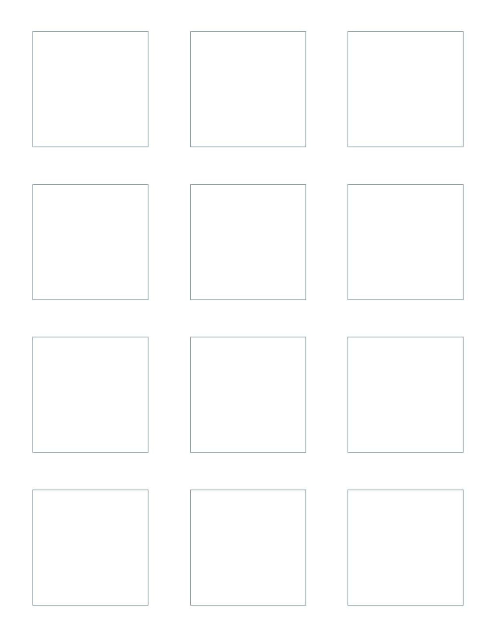 2 Inch Square Template | Blank Template | PNG | JPG | Graphic | Design ...