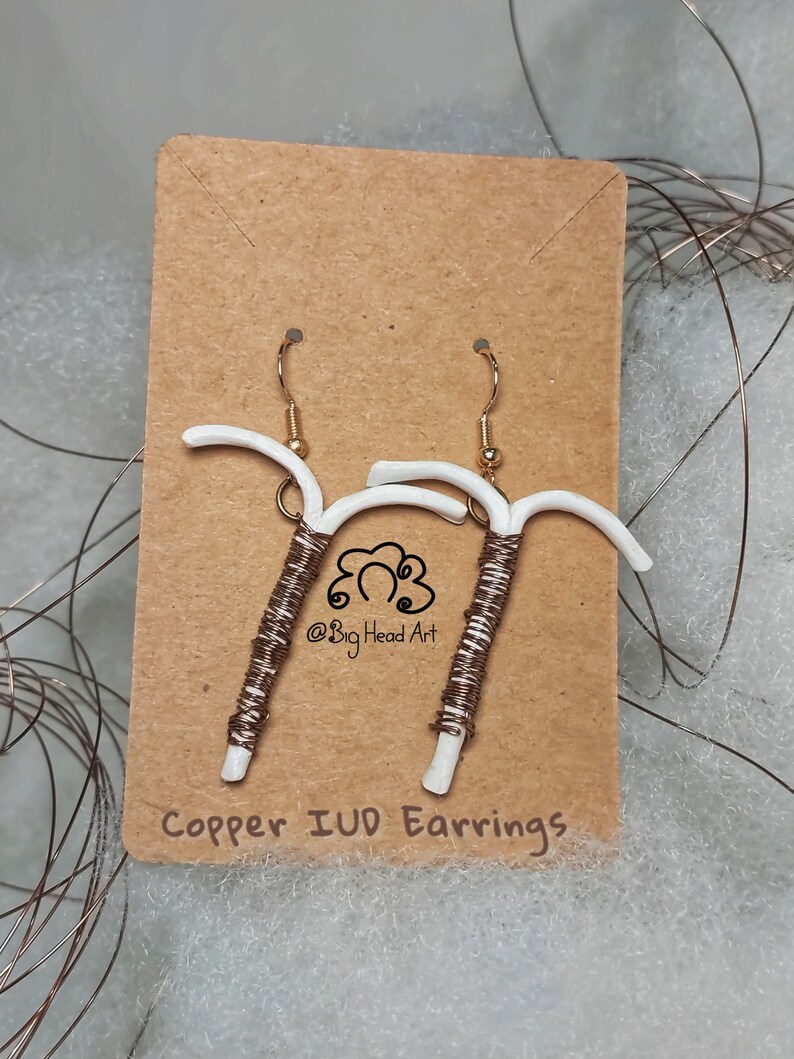 Copper IUD Polymer Clay Jewelry for Menstrual Cup Period Etsy