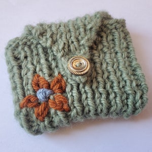 Cartera de punto para tarjetas