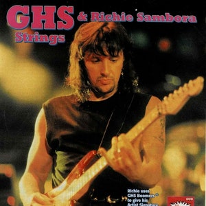 Richie Sambora of Bon Jovi - GHS Strings - 1996 - Print Advertisement