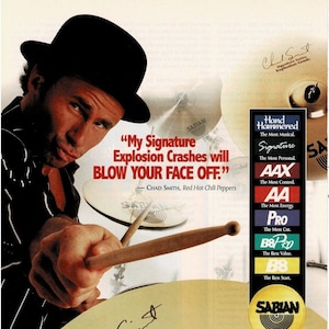 RED HOT CHILI PEPPERS Chad Smith ポスター Lot - Red Hot Chili Peppers. Poster Signed by Chad Smith, Anthony