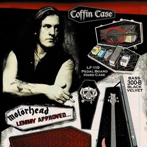 Lemmy Kilmister of Motorhead - Coffin Case - Print Advertisement