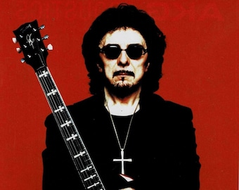 Tony Iommi från Black Sabbath - Musikreklamfoto