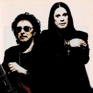 Tony Iommi of Black Sabbath & Ozzy Osbourne - Music Print Ad Photo