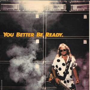 Michael Anthony of VAN HALEN - Ampeg Amps - 1991 Print Advertisement