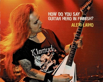 Alexi Laiho de Children of Bodom - DR Strings - Imprimir anuncio