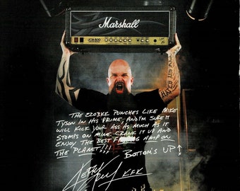 Kerry King of SLAYER - MARSHALL AMPS - Print Advertisement