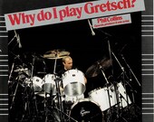 PHIL COLLINS of GENESIS - Gretsch Drums - 1995 Print Advertisement