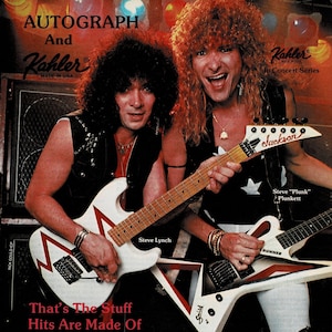 Steve Plunkett & Steve Lynch of Autograph - KAHLER - 1986 Print Ad