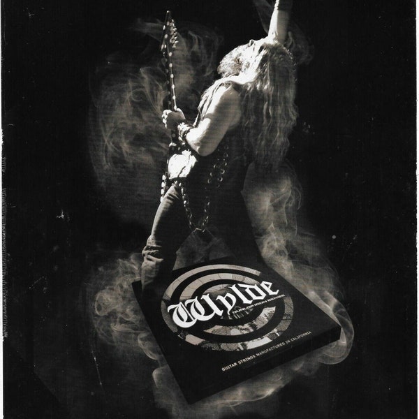 ZAKK WYLDE - Dunlop Strings - Print Advertisement