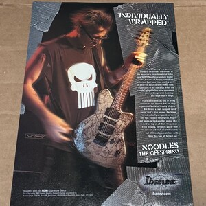 Noodles of the Offspring - Ibanez Guitars - NDM1 - 2003 Print Ad