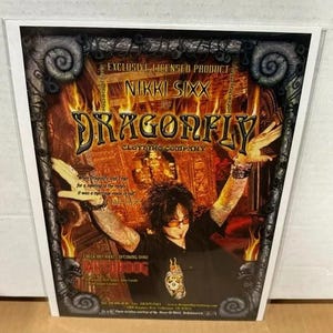 Nikki Sixx of Motley Crue - 2002 - DRAGONFLY CLOTHING - Music Print Ad