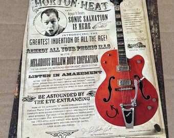Jim "Reverend Horton" Heat - Guitarras Gretsch - Anuncio impreso de 2006