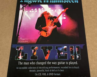 Yngwie Malmsteen ロンT 90s T-SHIRT) 1990'S MADE IN USA YNGWIE