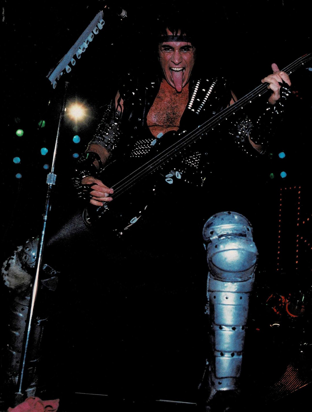 Gene Simmons of KISS - on Stage Without Makeup - Music Print